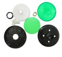 Bouton rond 100mm personnalisé avec surface convexe grande console de jeu avec bouton lumineux interrupteur à bouton de réinitialisation automatique