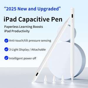 ปากกาสไตลัสแม่เหล็กแบบแอคทีฟ M4 ปี 2025 สีขาว อลูมิเนียมอัลลอย ชาร์จผ่านพอร์ต Type-C หัวเปลี่ยนได้ สำหรับ iPad Pro Air Mini รองรับการเอียง - Product Image 3