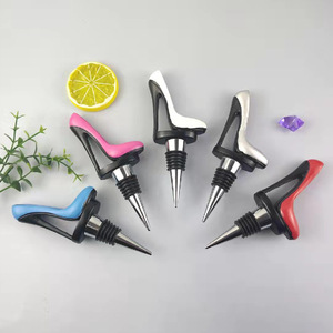 High Heel Wine Stoppers Resin Bottle Sealers Red Pink Blue White Silver Champagne Stopper Kitchen Tools Household Item - Product Image 1