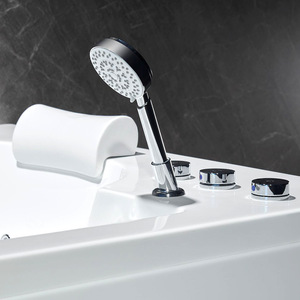 Bañera de Hidromasaje Moderna Independiente para Uso Familiar, Bañera de Hidromasaje con Masaje <span class=keywords><strong>Corporal</strong></span> Completo, Bañera de Hidromasaje con LED - Product Image 4