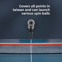 Machine de service de tennis de table intelligente Pisces Professional Wing Spreading avec télécommande et 114 modes d'entraînement intégrés