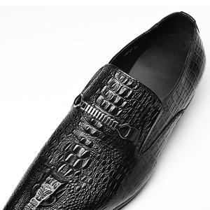 S0068X Nuevos Zapatos Oxford Ligeros de Otoño para Hombre, de Cuero Genuino, Formales, Bordados, para Novio - Product Image 5