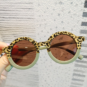 2026 New Sunglasses for Children Kids <strong>Baby</strong> <strong>Glasses</strong> Round <strong>Frame</strong> Boys and Girls Shades - Product Image 2
