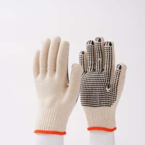 قفازات أمان صناعية محبوكة من القطن الأبيض 10 جم من الخرز ضد الانزلاق ، سعر المصنع مباشرة ، قابلة للتخصيص (شعار/مواصفات) - Product Image 4