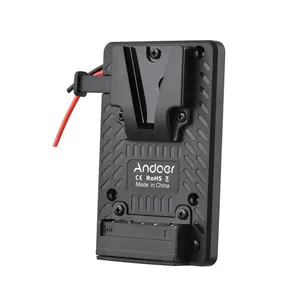 Reemplazo del adaptador de placa de paquete trasero de batería Andoer V-lock para batería Sony V-Mount