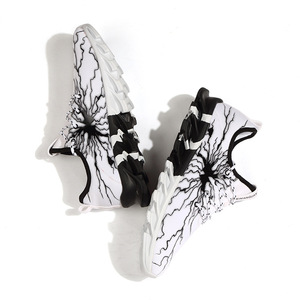 Léger coloré logo personnalisé en gros <span class=keywords><strong>mode</strong></span> <span class=keywords><strong>casual</strong></span> baskets unisexe cool qualité maille tissu pour chaussures de sport chine - Product Image 6