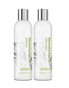 Private Label Arganolie Shampoo En Conditioner Set Kleur Behandeld En Keratine Haar Behandelingen Kit