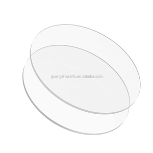 Rõ ràng Acrylic bánh Hội Đồng Quản trị tùy chỉnh Acrylic vòng tròn đĩa cho buttercream bánh - Product Image 1