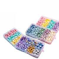 Kit de Perles de Cire à Cacheter de Couleur Unie pour Boîtes à Compartiments, Ensemble de Perles de Cire Mixtes, Matériel de Cire à Cacheter pour Bricolage, Artisanat, Journal et Invitations