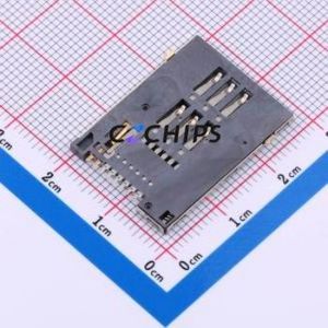 C7050-02 SIM Card Connector SMD Connector ( Card Connection Type: Self-Return Type )( Body Max Height: 1.8mm ) - Product Image 2