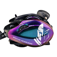 Carrete de Pesca HASIDA 6+1 BB con Freno Magnético, Potencia de Arrastre de 4 kg, Relación 7.1:1, BLACK KNIGHT II, Mano Izquierda, para Río y Lago, Ligero
