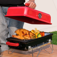 Mini-grills portables pour le camping et les pique-niques, barbecue au charbon de bois de table, barbecue