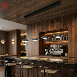 Lámpara Colgante Moderna de Acero con LED, Pantalla Redonda de Vidrio, Estilo Elegante para Comedor, Hecha en Vietnam - Product Image 3