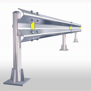 डब्ल्यू-आकार की डबल वेव वेवफॉर्म बीम मोटी गारंटर प्लेट, पहाड़ी किनारे रोड गार्ड, हाई-स्पीड सेफ्टी गार्ड - Product Image 2