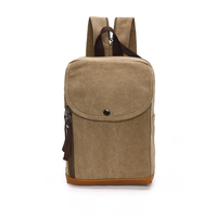 Sac bandoulière vintage en toile de haute qualité pour homme, avec logo personnalisé, sac à bandoulière décontracté et tendance, sac messager multi-poches