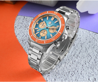 Saint Martin 40 mm Taucher-Chronograph, Automatikuhr für Herren, China Peacock SL-4801, leuchtendes Saphirglas, wasserdicht, 20 Bar, SN0118G-JS