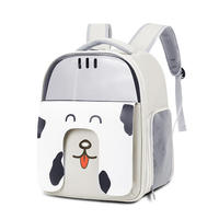 Sac à dos de transport pour animaux de compagnie au design de dessin animé, sac respirant en tissu Oxford pour chats de moins de 6 kg, idéal pour les voyages en extérieur