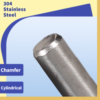 Goupilles rainurées en acier inoxydable, finition brillante, M1.5-M8, tête ronde, diamètre de la tête 8mm, goupilles de positionnement pour le travail du bois, 5 à 20 pièces