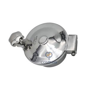 우유 저장 용 SS316L 스테인레스 스틸 유제품 탱크 위생 라운드 무압 맨홀 커버 - Product Image 4