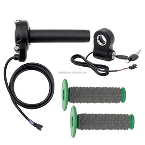 Poignées de guidon Full Twist avec accélérateur, prise mâle 3 broches, poignée de verrouillage de porte électrique pour pièces de Fatbike Ridstar Q20 - Product Image 3