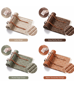 Tapis <span class=keywords><strong>de</strong></span> pique-nique personnalisé avec logo, Chevron, en coton/polyester, pompe à gonflage intégrée, franges, portable, enroulable, pour la <span class=keywords><strong>plage</strong></span>, toutes saisons, OEM - Product Image 5