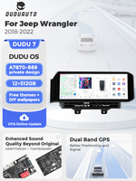 DUDUAUTO DUDU7 A7870 AKM7739 DSP 12+512G Unidad Principal QLED de 15 Pulgadas y 8K para Jeep Wrangler JL 2018-2022 Actualizada