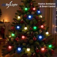 Guirlandes lumineuses intelligentes de Noël en direct d'usine, DC12V UCS1903 GS8206, boules de 50 mm, RGB, multicolores