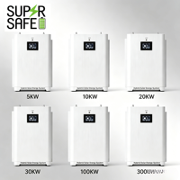 Convertisseur hybride triphasé 5 kVA 6 kW 8 kW 10 kW pour maison connectée au réseau, système solaire complet 30 kW avec batterie au lithium MPPT 10-Y SUPSRSAFE