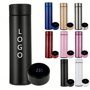 Bouteille d'eau autonettoyante intelligente à lumière UV avec rappel de consommation via application, 500 ml, affichage numérique LED de la température, en acier inoxydable 316 - Product Image 5