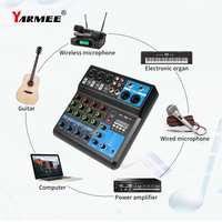 Console de mixage audio professionnelle Le plus récent 5 canaux USB pour la vidéo et l'éclairage de karaoké à domicile