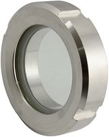 Verre borosilicate certifié AAA SS304 SS316 Joint en téflon Embout à trois brides Visiographe sanitaire