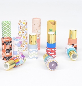 Custom Biodegradable Cardboard Lip Balm Tube, Wholesale Round Kraft <b>Paper</b> <b>Packaging</b> Container - Product Image 1