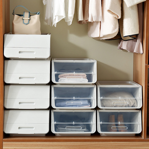 Plastic Stackable Drawer Stackable Multifunctional Shoes Toys Snack Organizer Plastic Stackable Storage Drawer For Clothes