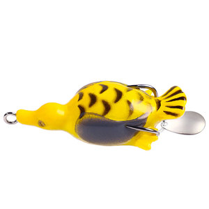 6,5 CM 12,6G Venta al por mayor 5 colores Top Water Rotating <span class=keywords><strong>Duck</strong></span> Lure Señuelos blandos con cuchara Spinner Blade - Product Image 4