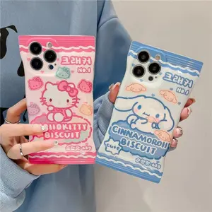 Harga Pabrik Antiman Lucu Pink Lembut Hello Kitty Lucu Kartun Gadis Ponsel Silikon TPU Permen Lucu Kasus untuk Iphone 14 13