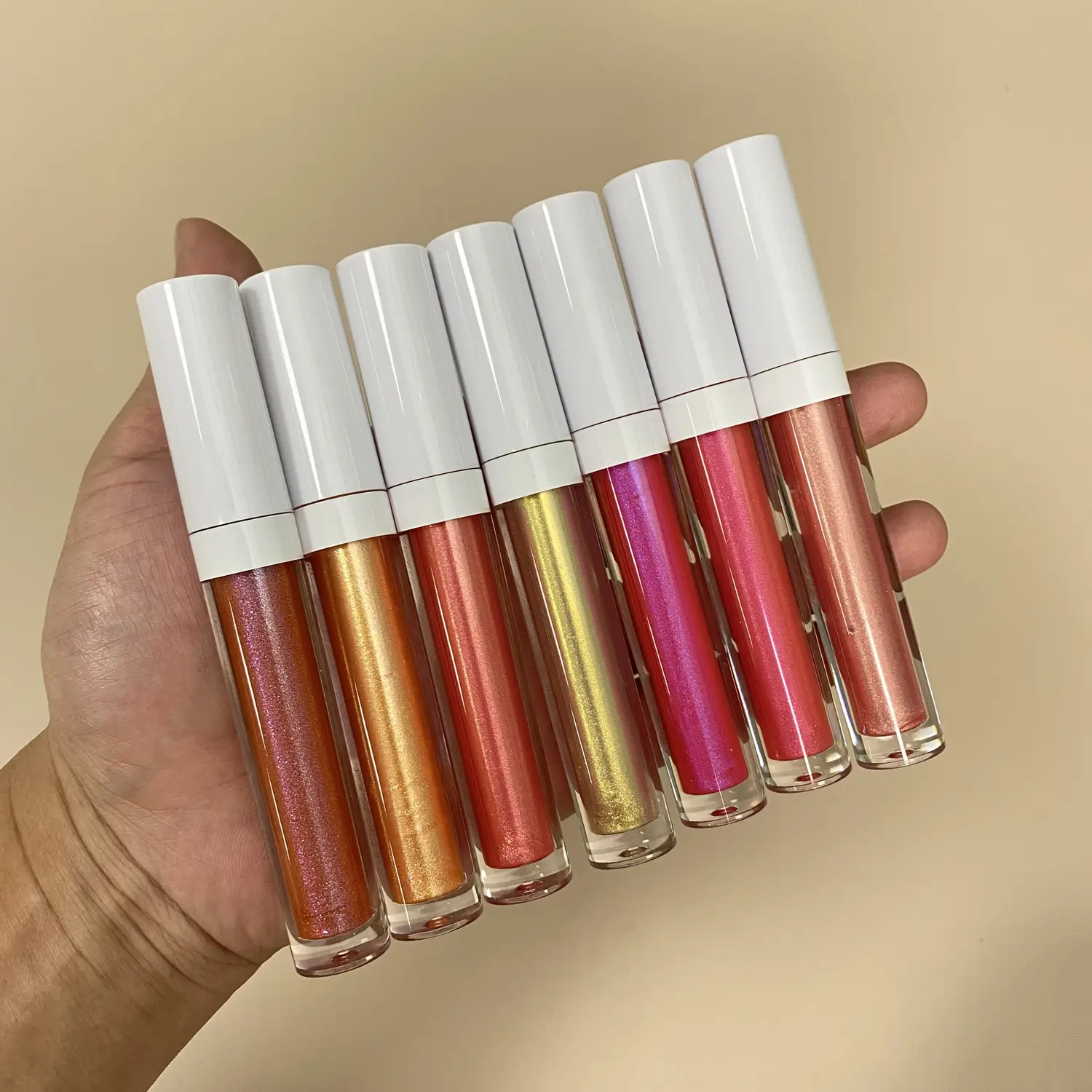 Lip Gloss China Label Pribadi Kualitas Tinggi Kosmetik Matte Shimmer Glitter Lip Gloss Bening