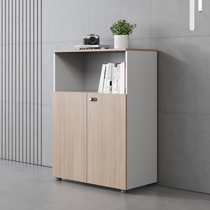 Armoire de rangement de bureau moderne à panneau de bois à double porte avec fichier de verrouillage vente directe d'usine pour la maison entrepôt atelier hôtel - Product Image 5