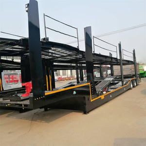 Semi-remorque porte-voitures double pont pour 10 véhicules, prix usine, plateau, à vendre - Product Image 1