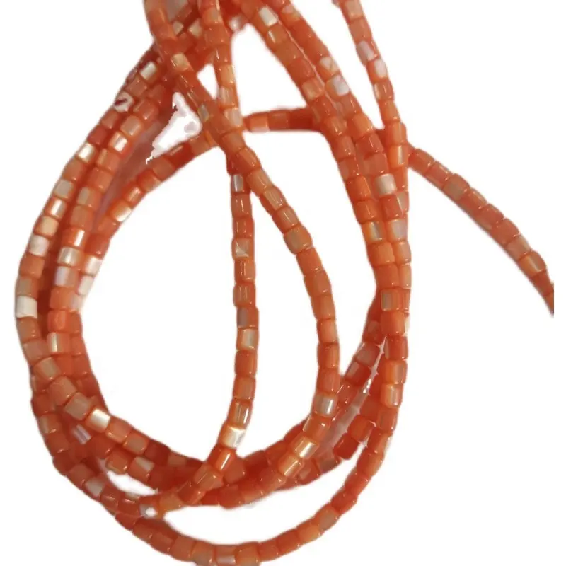 Trochidae naturel multicolore colonne perles entretoise trou vertical perles pour la fabrication de bijoux collier à faire soi-même bracelet matériel requis
