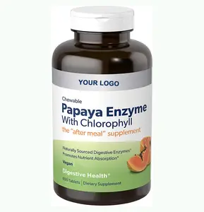 Boming Original Papaya Papain Enzyme Chewable Tablets for Lose Weight Slimming