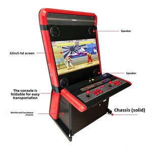 Macchina da Gioco <span class=keywords><strong>Arcade</strong></span> 32 Pollici per 2 Giocatori, Cabinet <span class=keywords><strong>Arcade</strong></span> Retrò Verticale a Moneta con Schermo HD per Sala Giochi - Product Image 3