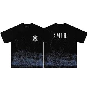 Camiseta Extra Grande de Estilo Hiphop con Lavado Ácido Vintage, Diseño Personalizado Bordado DTG, 100% Algodón, Modelo Formal de Punto para Hombre - Product Image 2