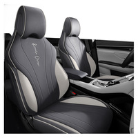Housses de siège auto en fibre synthétique entièrement enveloppantes avec broderie, coussins sur mesure toutes saisons pour BYD Song Plus DM-i