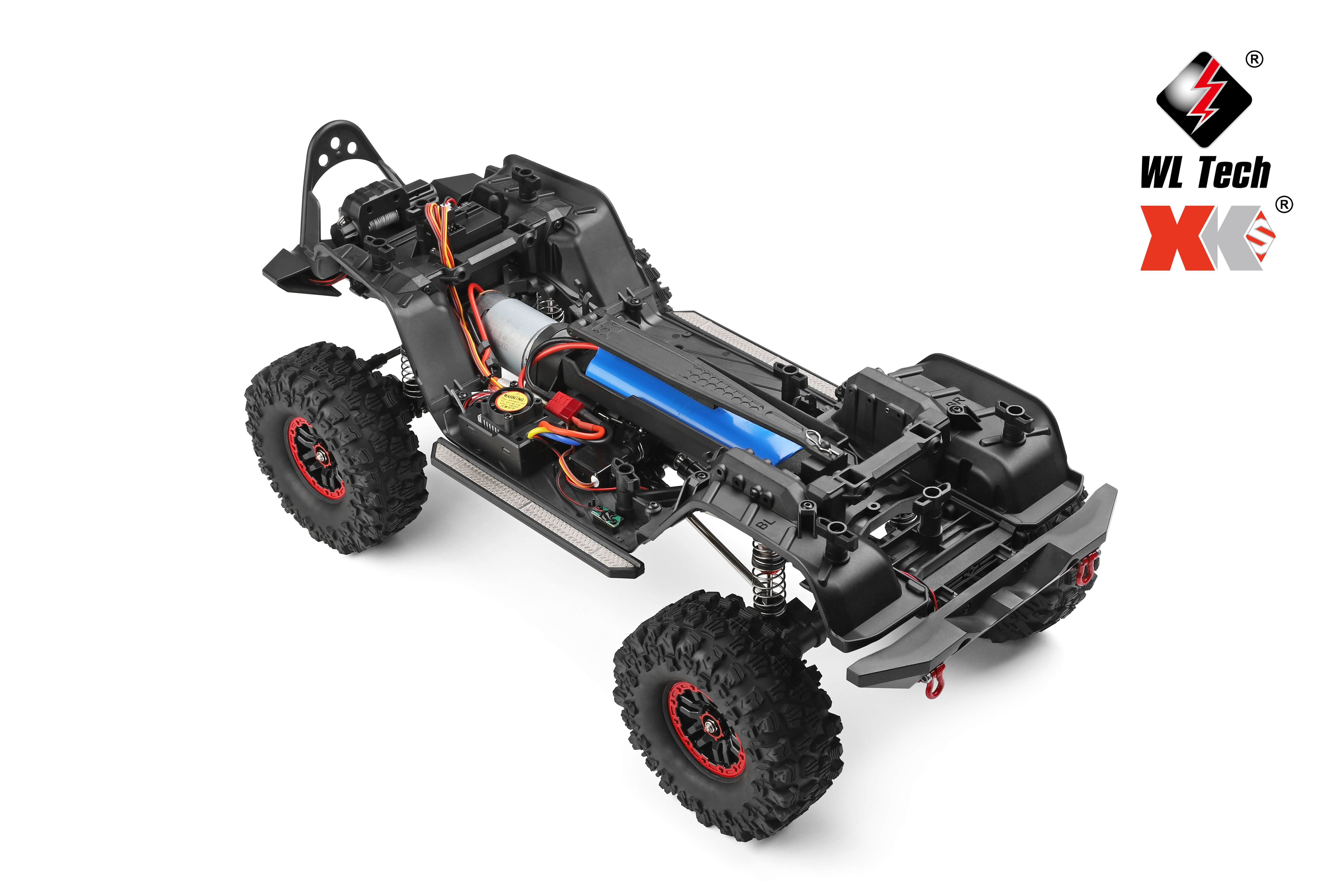WLtoys 1/10 Rock Crawler RC Car - 4WD Electric Climbing Vehicle