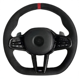 Volant de voiture personnalisé en cuir pleine fleur pour BMW F10 F30 F31 M3 M5 2011, accessoire automobile - Product Image 6