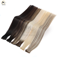 Extensions capillaires humaines vierges 100 % naturelles de haute qualité, cuticules intactes, super double drawn, micro-liens, épaisses et douces