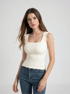 Damen Crop-<span class=keywords><strong>Tops</strong></span> mit eckigem Ausschnitt und breiten Trägern, Blumenmuster, für den Abend, schmal geschnitten, mit Borten, sexy Oberteile für Damen - Product Image 3