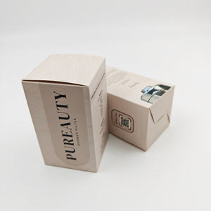 Boîte d'emballage cadeau cosmétique pour soins de la peau avec logo personnalisé, fond fermé, boîtes rigides en carton écologiques de luxe, gaufrage - Product Image 1