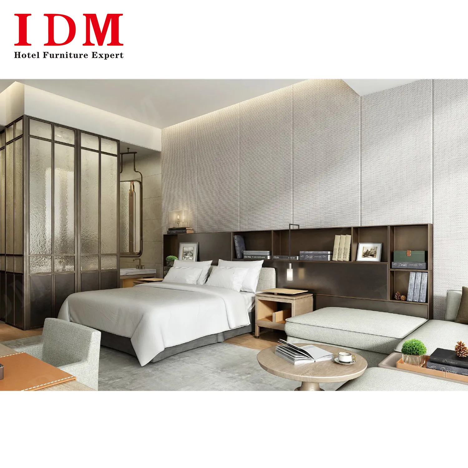 Sang trọng thiết kế hiện đại khách sạn đồ nội thất phòng ngủ bộ trong gỗ cho phòng ngủ căn hộ hoặc biệt thự sử dụng