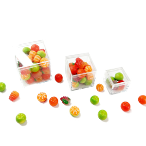 Small PMMA Clear Hard Plastic acrylic box as Candy and Tiny Jewelry toys Model Display box Protection box